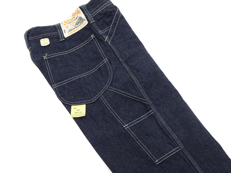 Sugar Cane Denim Work Pants Men's Casual 11oz. Blue Denim Carpenter Pants Painter Jeans SC41822 421A One-Wash