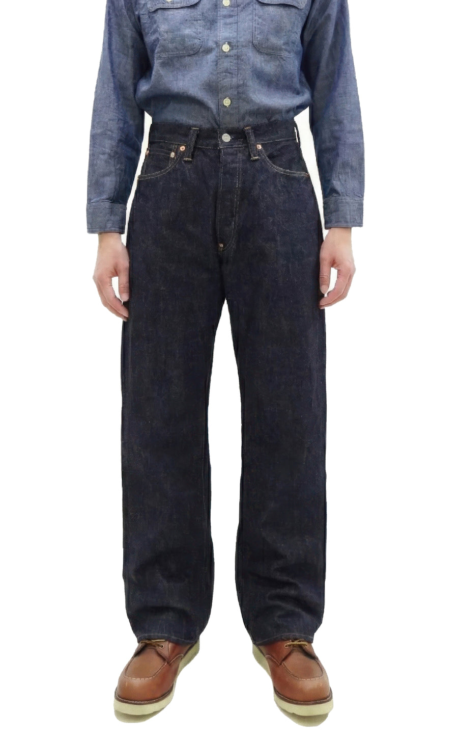 Sugar Cane Men's 13oz Selvedge Denim Baggy Jeans - 1930s 