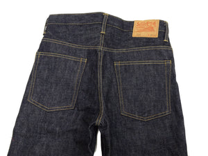 Sugar Cane Men's 14oz Denim Boot-Cut Jeans - Mid-Rise, Zip Fly, 1971-Spec Fabric x 1979-Style Silhouette - Made in Japan (SC42321 Indigo One Wash)