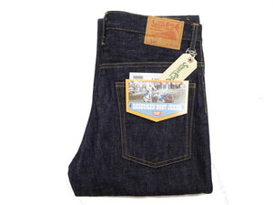 Sugar Cane Men's 14oz Denim Boot-Cut Jeans - Mid-Rise, Zip Fly, 1971-Spec Fabric x 1979-Style Silhouette - Made in Japan (SC42321 Indigo One Wash)