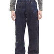 Laden Sie das Bild in den Galerie-Viewer, Mister Freedom x Sugar Cane MFSC 7161 Utility Trousers - Men&#39;s Okinawa x Hawaii Mixed-Panel 14oz Selvedge Denim Work Pants, Made in Japan (SC42601 One-Wash)
