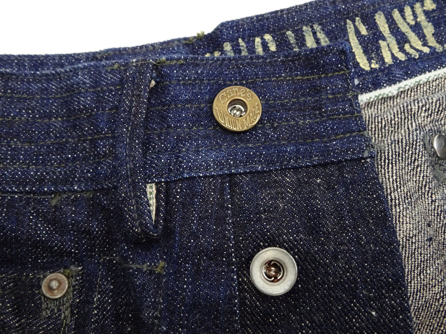 Mister Freedom x Sugar Cane MFSC 7161 Utility Trousers - Men's Okinawa x Hawaii Mixed-Panel 14oz Selvedge Denim Work Pants, Made in Japan (SC42601 One-Wash)