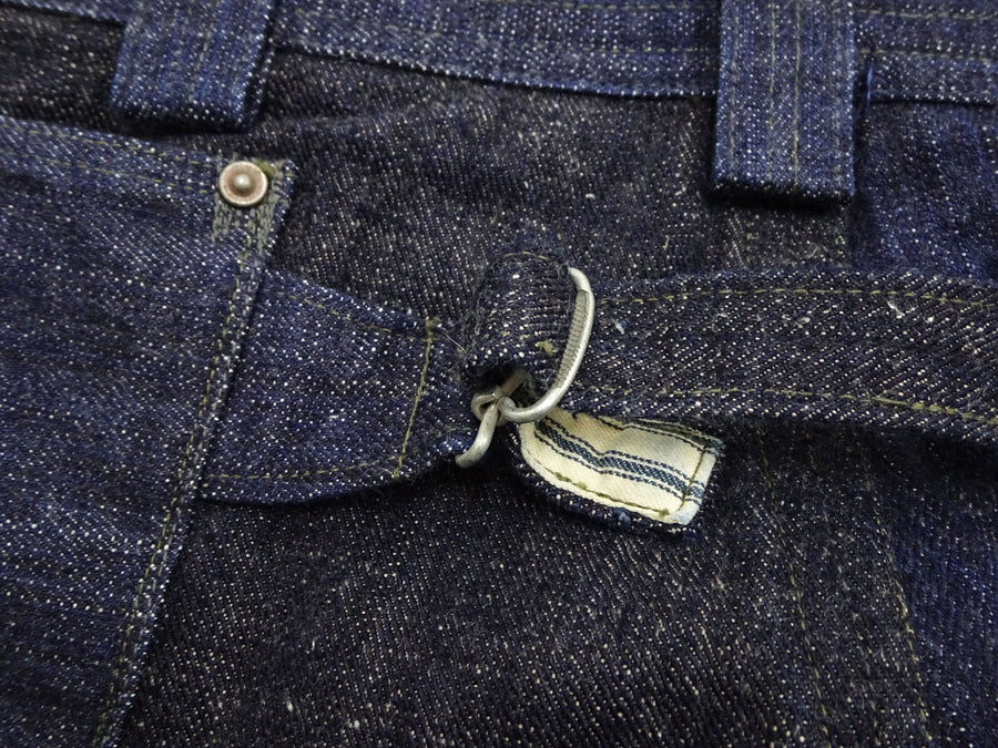 Mister Freedom x Sugar Cane MFSC 7161 Utility Trousers - Men's Okinawa x Hawaii Mixed-Panel 14oz Selvedge Denim Work Pants, Made in Japan (SC42601 One-Wash)