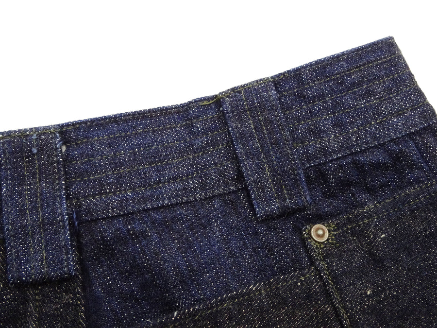 Mister Freedom x Sugar Cane MFSC 7161 Utility Trousers - Men's Okinawa x Hawaii Mixed-Panel 14oz Selvedge Denim Work Pants, Made in Japan (SC42601 One-Wash)