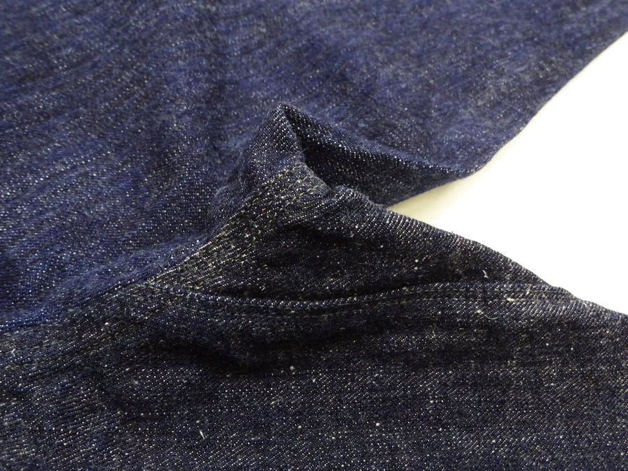 Mister Freedom x Sugar Cane MFSC 7161 Utility Trousers - Men's Okinawa x Hawaii Mixed-Panel 14oz Selvedge Denim Work Pants, Made in Japan (SC42601 One-Wash)