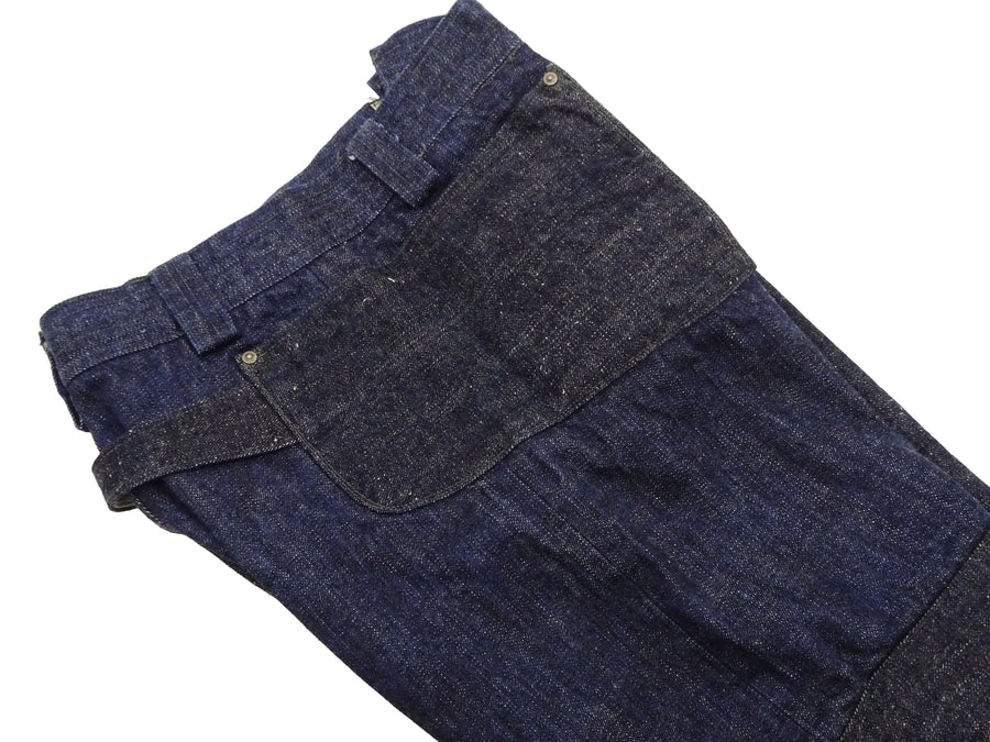 Mister Freedom x Sugar Cane MFSC 7161 Utility Trousers - Men's Okinawa x Hawaii Mixed-Panel 14oz Selvedge Denim Work Pants, Made in Japan (SC42601 One-Wash)