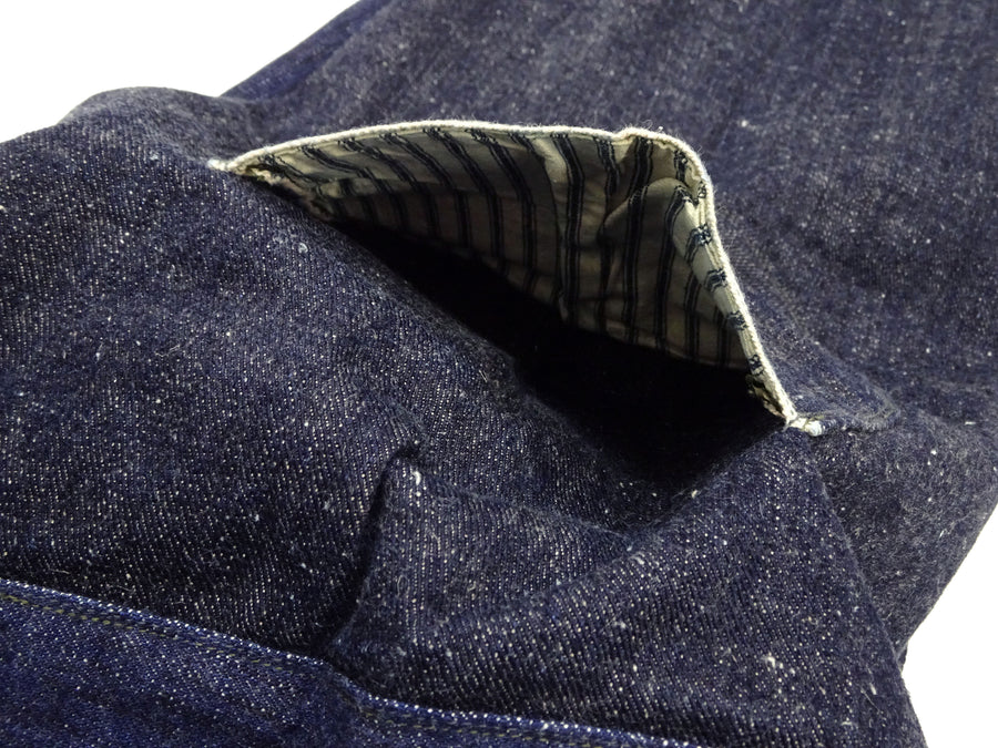 Mister Freedom x Sugar Cane MFSC 7161 Utility Trousers - Men's Okinawa x Hawaii Mixed-Panel 14oz Selvedge Denim Work Pants, Made in Japan (SC42601 One-Wash)