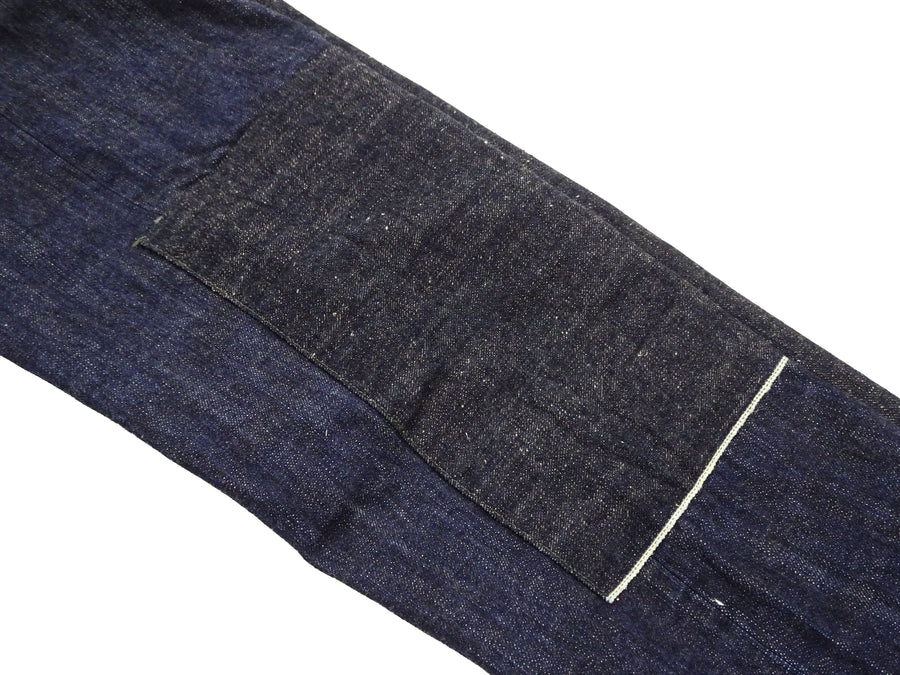 Mister Freedom x Sugar Cane MFSC 7161 Utility Trousers - Men's Okinawa x Hawaii Mixed-Panel 14oz Selvedge Denim Work Pants, Made in Japan (SC42601 One-Wash)