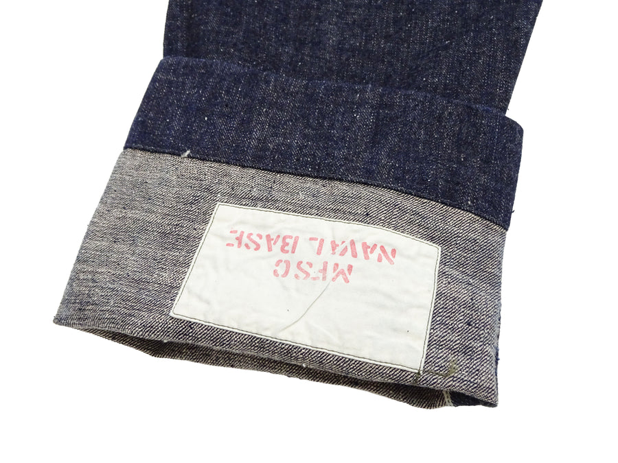 Mister Freedom x Sugar Cane MFSC 7161 Utility Trousers - Men's Okinawa x Hawaii Mixed-Panel 14oz Selvedge Denim Work Pants, Made in Japan (SC42601 One-Wash)