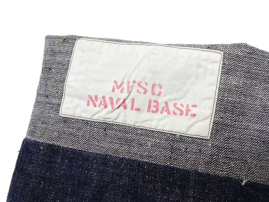 Mister Freedom x Sugar Cane MFSC 7161 Utility Trousers - Men's Okinawa x Hawaii Mixed-Panel 14oz Selvedge Denim Work Pants, Made in Japan (SC42601 One-Wash)