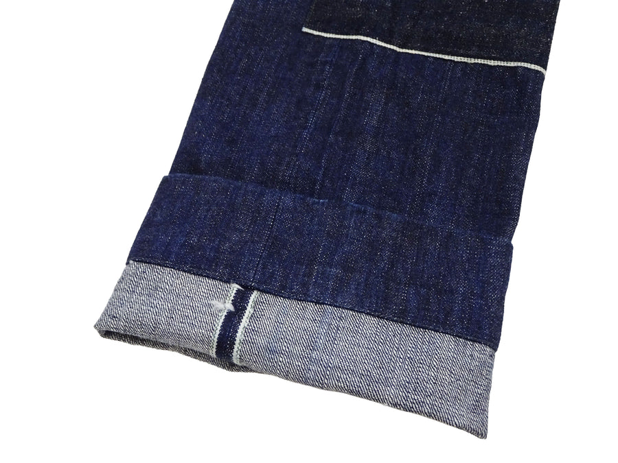 Mister Freedom x Sugar Cane MFSC 7161 Utility Trousers - Men's Okinawa x Hawaii Mixed-Panel 14oz Selvedge Denim Work Pants, Made in Japan (SC42601 One-Wash)