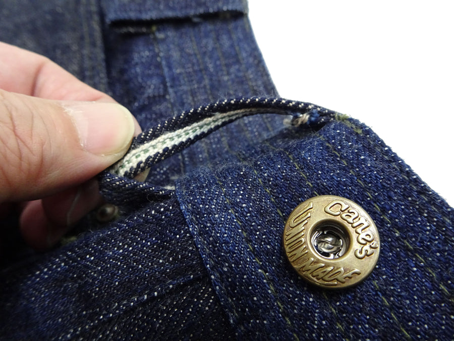 Mister Freedom x Sugar Cane MFSC 7161 Utility Trousers - Men's Okinawa x Hawaii Mixed-Panel 14oz Selvedge Denim Work Pants, Made in Japan (SC42601 One-Wash)