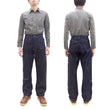 Laden Sie das Bild in den Galerie-Viewer, Mister Freedom x Sugar Cane MFSC 7161 Utility Trousers - Men&#39;s Okinawa x Hawaii Mixed-Panel 14oz Selvedge Denim Work Pants, Made in Japan (SC42601 One-Wash)
