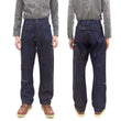 Laden Sie das Bild in den Galerie-Viewer, Mister Freedom x Sugar Cane MFSC 7161 Utility Trousers - Men&#39;s Okinawa x Hawaii Mixed-Panel 14oz Selvedge Denim Work Pants, Made in Japan (SC42601 One-Wash)
