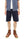 Sugar Cane Men's 11oz Blue Denim Work Shorts - High-Rise Relaxed Straight Fit Knee-Length Button-Fly Shorts - Made in Japan (SC52565 421A One-Wash)