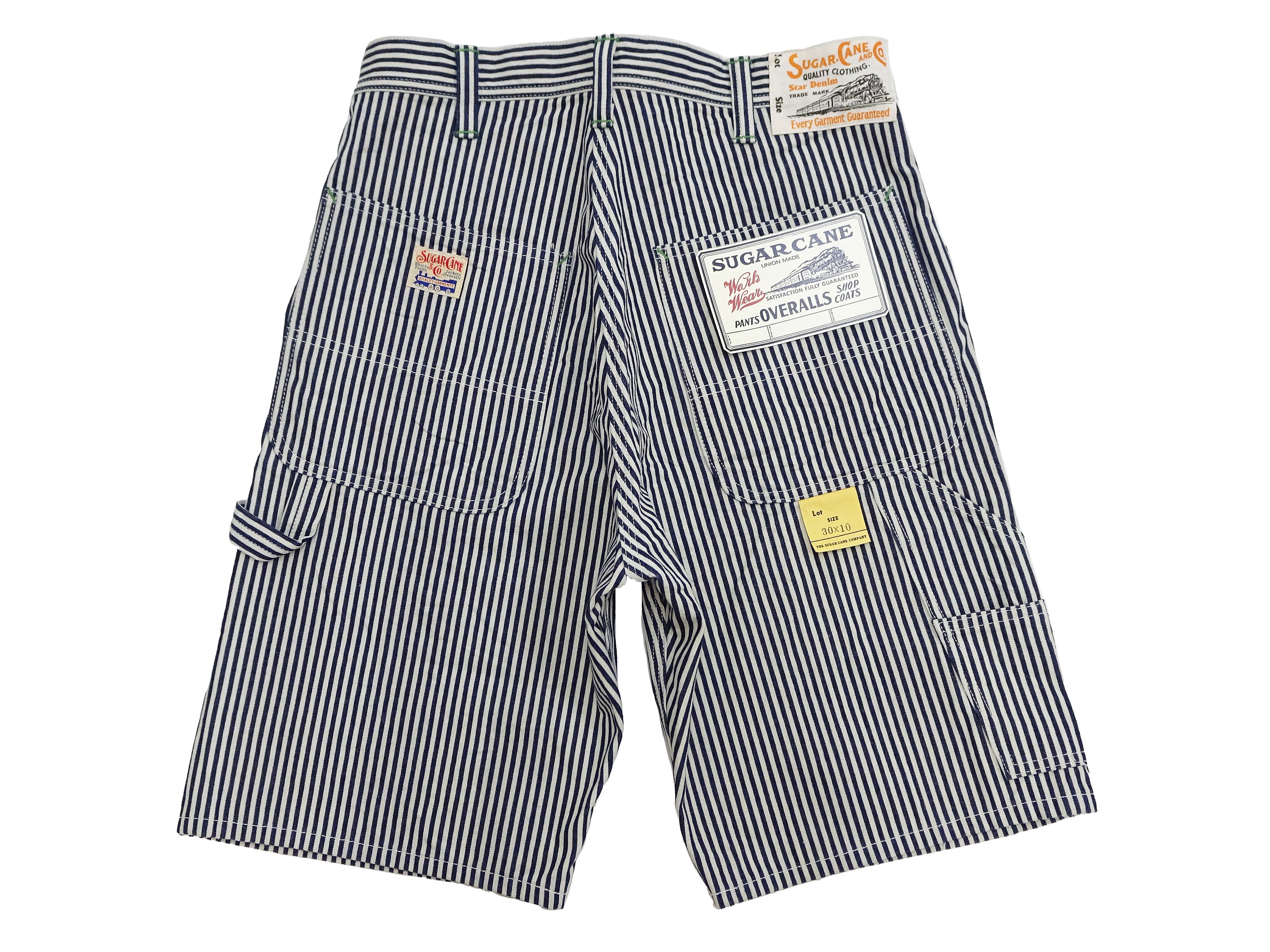 Sugar Cane Men's Hickory Shorts - Vintage Workwear-Inspired Design