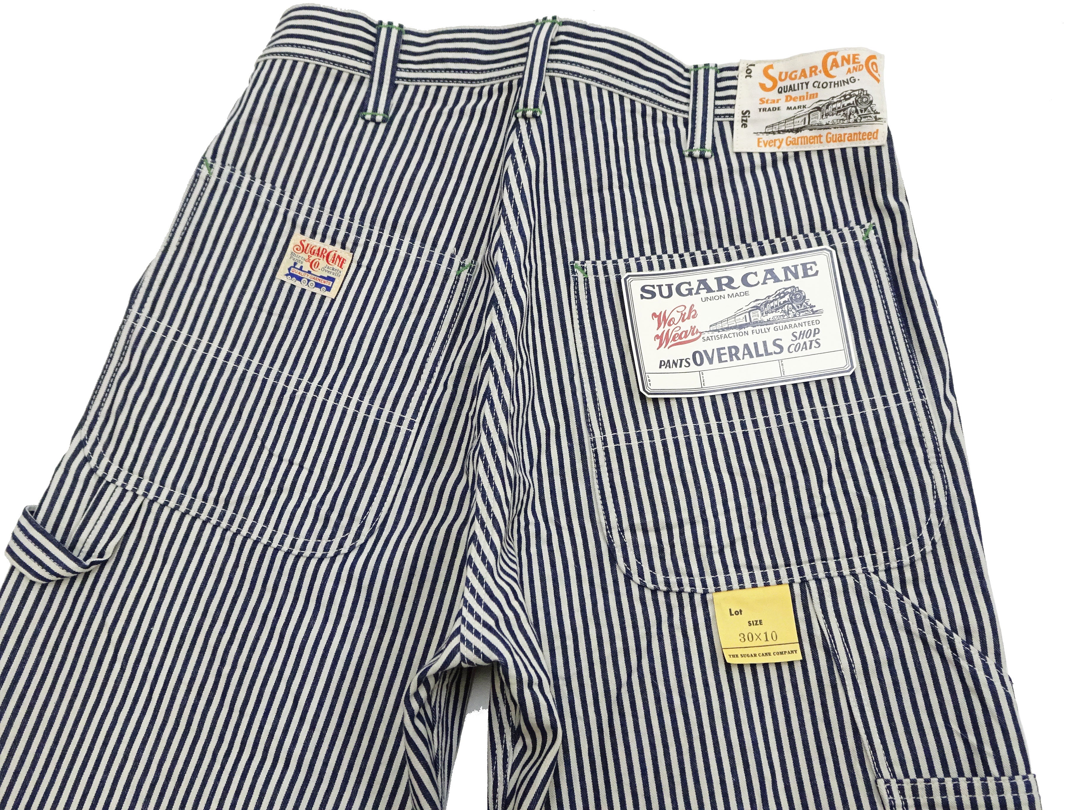 Sugar Cane Men's Hickory Shorts - Vintage Workwear-Inspired Design