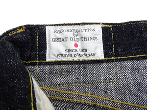 Studio D'Artisan GL3 Jeans SD-1001 - Men's Regular Straight Fit, GL-3 15oz Japanese Selvedge Denim, One-Wash Indigo