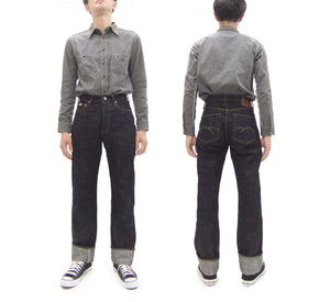 Studio D'Artisan GL3 Jeans SD-1001 - Men's Regular Straight Fit, GL-3 15oz Japanese Selvedge Denim, One-Wash Indigo