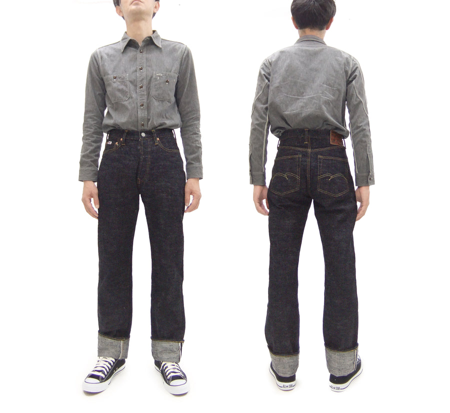 Studio D'Artisan GL3 Jeans SD-1001 - Men's Regular Straight Fit, GL-3 15oz Japanese Selvedge Denim, One-Wash Indigo