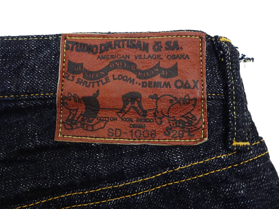 Studio D'Artisan GL3 Tapered jeans SD-1008 - Men's Relaxed Tapered fit, GL-3 15oz Japanese Selvedge Denim, One-Wash Indigo