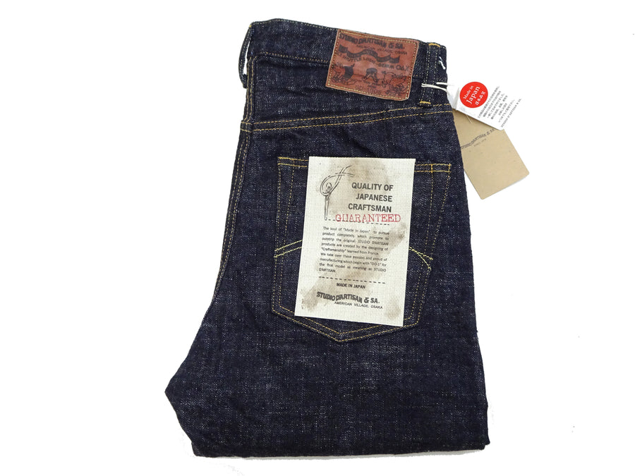 Studio D'Artisan GL3 Tapered jeans SD-1008 - Men's Relaxed Tapered fit, GL-3 15oz Japanese Selvedge Denim, One-Wash Indigo