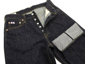 Studio D'artisan Jeans Men's Regular Straight Fit Button-Fly 15oz. Jpanese Selvedge Denim Jean Pants SDA SD-101 One-Wash