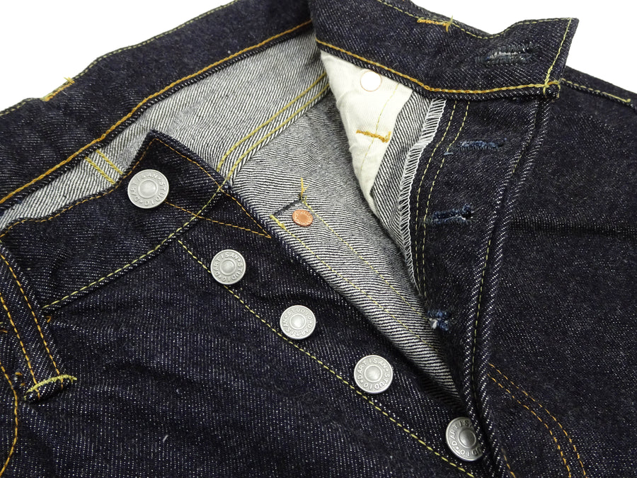 Studio D'artisan Jeans Men's Regular Straight Fit Button-Fly 15oz. Jpanese Selvedge Denim Jean Pants SDA SD-101 One-Wash