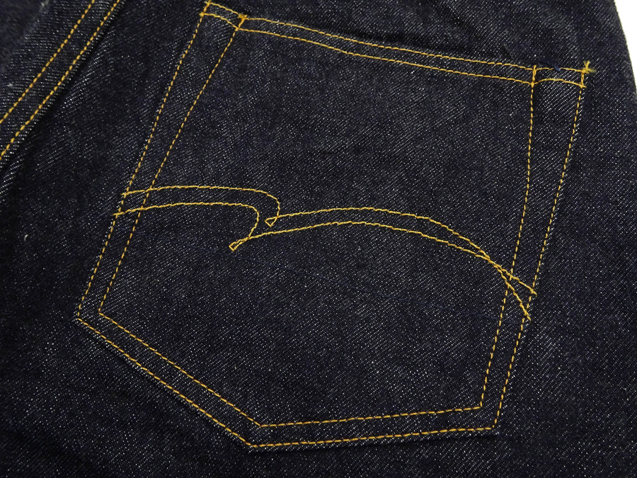 Studio D'artisan Jeans Men's Regular Straight Fit Button-Fly 15oz. Jpanese Selvedge Denim Jean Pants SDA SD-101 One-Wash