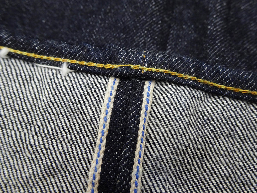 Studio D'artisan Jeans Men's Regular Straight Fit Button-Fly 15oz. Jpanese Selvedge Denim Jean Pants SDA SD-101 One-Wash