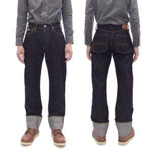 Studio D'artisan Jeans Men's Regular Straight Fit Button-Fly 15oz. Jpanese Selvedge Denim Jean Pants SDA SD-101 One-Wash