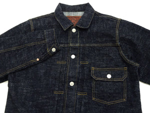 Studio D'Artisan Men's Type I Denim Jacket - 15oz Selvedge Denim Toyoda GL3 Woven, Made in Japan (SDA SD-4101 One-Wash)