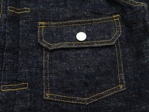 Studio D'Artisan Men's Type I Denim Jacket - 15oz Selvedge Denim Toyoda GL3 Woven, Made in Japan (SDA SD-4101 One-Wash)