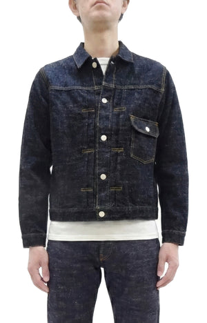 Studio D'Artisan Men's Type I Denim Jacket - 15oz Selvedge Denim Toyoda GL3 Woven, Made in Japan (SDA SD-4101 One-Wash)