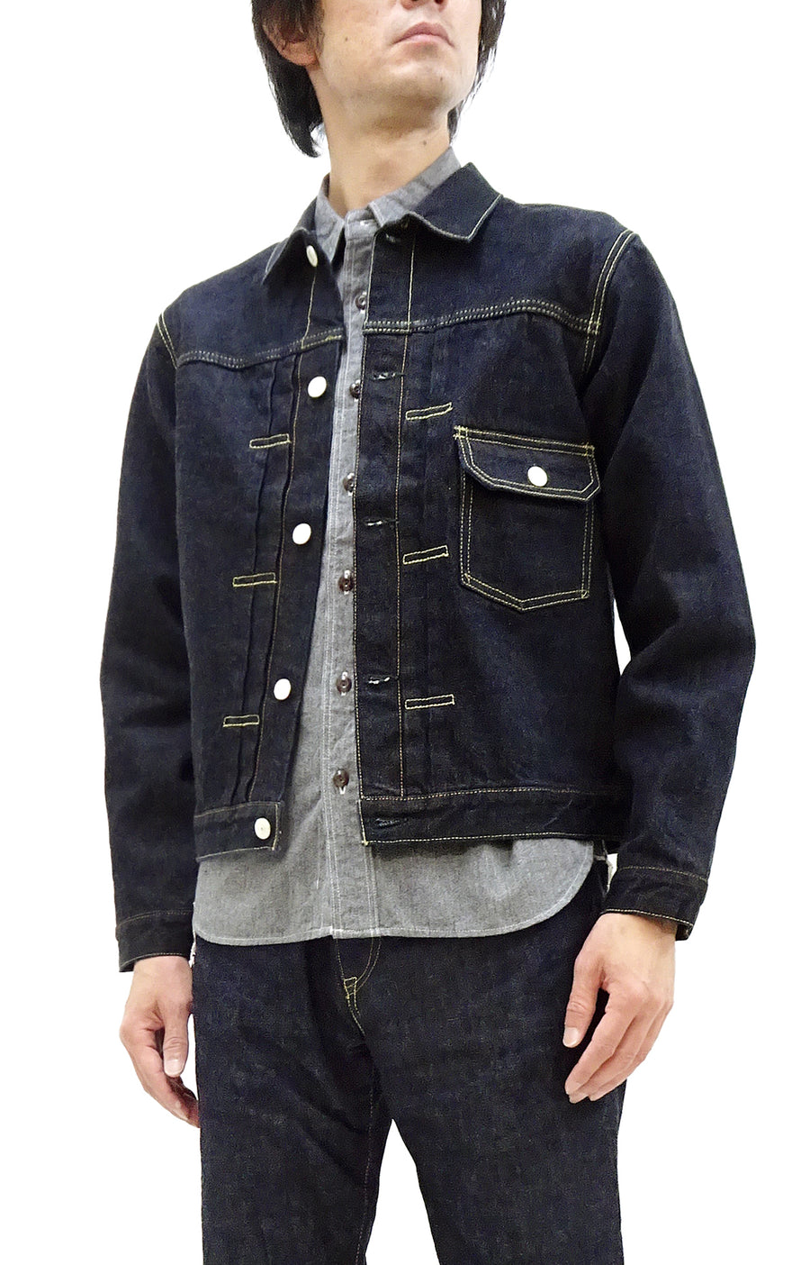 Studio D'artisan Denim Jacket Men's Type 1 Style 14 Oz. G3 Denim