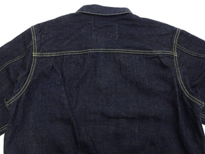 Studio D'artisan Denim Jacket Men's Type 1 Style 14 Oz. G3 Denim Jean Jacket SD-491 One-Wash
