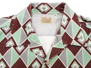 Style Eyes Corduroy Sport Shirt Men's 1950s Style Long Sleeve