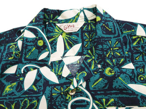 Star of Hollywood Elvis Presley Blue Hawaii Shirt Men's Casual All-Over Print Short-Sleeve Camp Collar Shirt Toyo Enterprises SH39493 145 Green