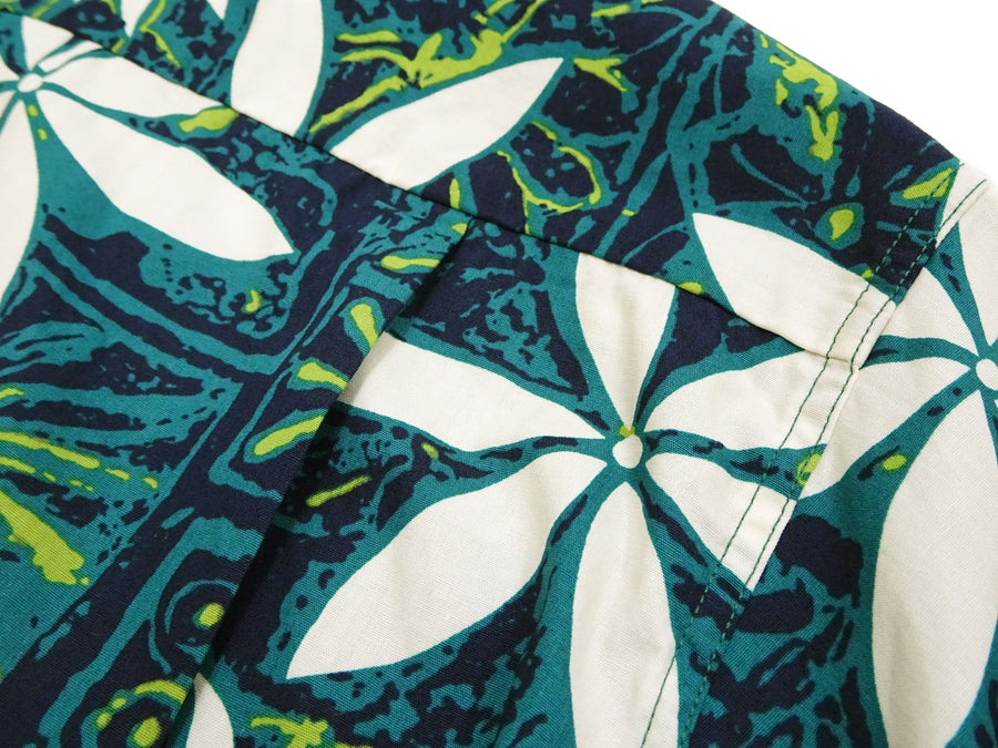 Star of Hollywood Elvis Presley Blue Hawaii Shirt Men's Casual All-Over Print Short-Sleeve Camp Collar Shirt Toyo Enterprises SH39493 145 Green
