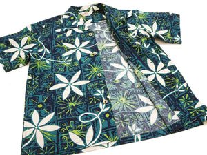 Star of Hollywood Elvis Presley Blue Hawaii Shirt Men's Casual All-Over Print Short-Sleeve Camp Collar Shirt Toyo Enterprises SH39493 145 Green