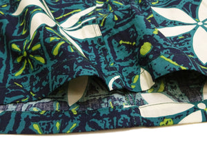 Star of Hollywood Elvis Presley Blue Hawaii Shirt Men's Casual All-Over Print Short-Sleeve Camp Collar Shirt Toyo Enterprises SH39493 145 Green