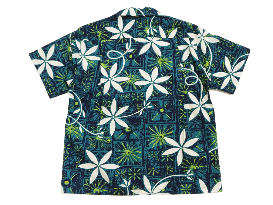 Star of Hollywood Elvis Presley Blue Hawaii Shirt Men's Casual All-Over Print Short-Sleeve Camp Collar Shirt Toyo Enterprises SH39493 145 Green