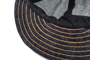 Samurai Jeans Denim Workman Cap Men's Adjustable Working denim Hat SJ201WC-5000VX17oz