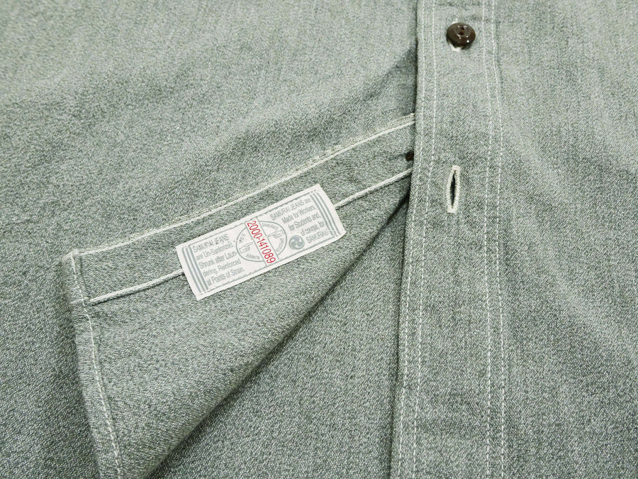 Samurai Jeans Cotton Melange Chambray Shirt Men's Slim Fit Lightweight –  RODEO-JAPAN Pine-Avenue Clothes shop