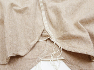Samurai Jeans Cotton Melange Chambray Shirt Men's Slim Fit Lightweight Long Sleeve Button Up Work Shirt SJCBS23 Heather-Beige
