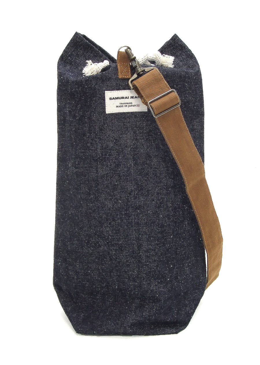 Samurai Jeans Denim Bag Men's Casual Top Load Vertical Duffel Bag with Single Shoulder Strap SJDMB23