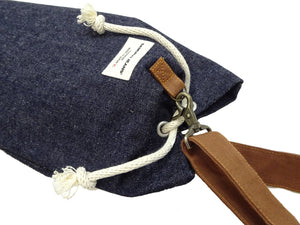 Samurai Jeans Denim Bag Men's Casual Top Load Vertical Duffel Bag with Single Shoulder Strap SJDMB23
