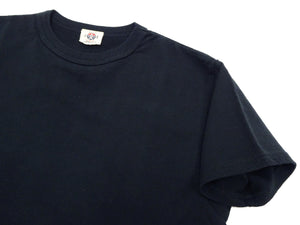 Samurai Jeans T-shirt Men's Plain Short Sleeve French Terry Fabric Tee Inlay Loopwheele T-Shirt SJST24-RIM Black