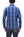 Samurai Jeans Indigo Sashiko Shirt Men's Casual Indigo Plaid with Sashiko Stitch Long Sleeve Work Shirt SKN24-01
