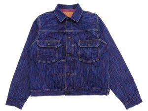 Studio D'artisan Denim Jacket Men's Type 2 Japanese Natural Indigo Dyed Awa Shoai Slub Denim Jean Jacket SP-088 One-Wash